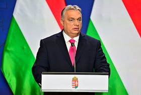 Hungarian Prime Minister Viktor Orban holds an annual international media briefing in Budapest, Hungary, December 21, 2023.