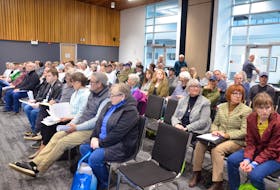 The Kings County council chambers in Coldbrook was packed with concerned citizens on May 2 for a public hearing on a controversial planning application for a social enterprise campground in Scots Bay. Council has yet to make a final decision on the application. KIRK STARRATT
