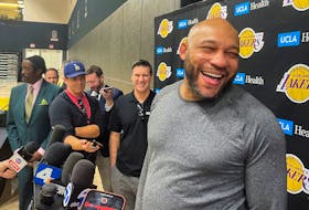 Los Angeles Lakers head coach Darvin Ham speaks to the media following Lakers practice in Los Angeles, California, U.S. February 6, 2023.