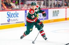 Halifax Mooseheads forward Mathieu Cataford had two hat tricks during a four-game stretch leading up the Christmas break. - QMJHL