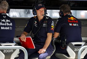 Formula One F1 - Miami Grand Prix - Miami International Autodrome, Miami, Florida, United States - May 3, 2024 Red Bull's chief technology officer Adrian Newey during practice