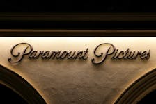 The logo of Paramount Pictures studios is pictured Los Angeles, California, U.S., September 24, 2023. 