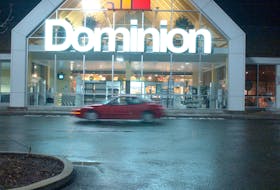 KEITH GOSSE/THE TELEGRAM
Dominion stores across the province closed Sunday. a spokesman for Dominion says the union is on strike while the union says they have been locked out.
(THE  ST. JOHN'S TELEGRAM /KEITH GOSSE)