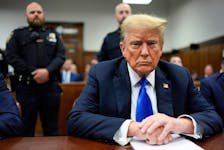 Former President Donald Trump appears in Manhattan Criminal Court, Thursday, May 30, 2024, in New York. Seth Wenig/Pool via