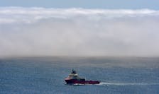Floating in fog

An offshore supply ship cruises across Freshwater Bay in front of a huge bank of fog sitting just outside St. John’s harbour Tuesday afternoon. Keith Gosse • The Telegram