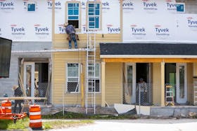 New apartments are seen under construction while building material supplies are in high demand near downtown Tampa, Florida, U.S., May 5, 2021. 