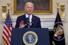 U.S. President Joe Biden delivers remarks on the Middle East in the State Dining room at the White House in Washington, U.S., May 31, 2024.