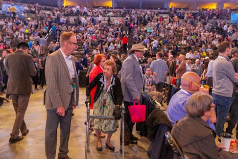 Investors and guests arrive for the Berkshire Hathaway annual shareholders' meeting in Omaha, Nebraska, U.S. May 6, 2023.