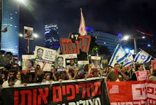 People attend a protest calling for the immediate release of hostages kidnapped in the deadly October 7 attack on Israel by the Palestinian Islamist group Hamas, in Tel Aviv, Israel, May 4, 2024.