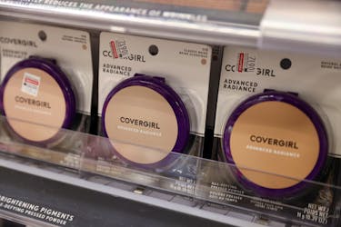 Covergirl makeup, owned by Coty Inc., is seen for sale in Manhattan, New York City, U.S., February 7, 2022.