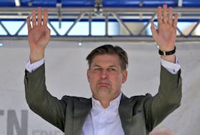 Maximilian Krah, member of the European Parliament for the far-right Alternative for Germany and AfD's top candidate in June's election to the assembly, attends a local election campaign rally in Dresden, Germany, May 1, 2024.