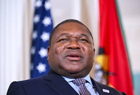 Mozambique President Filipe Jacinto Nyusi speaks to reporters ahead of a meeting with U.S. Secretary of State Antony Blinken during the US-Africa Leaders Summit at the Walter E. Washington Convention Center in Washington, DC, U.S., December 14, 2022. Mandel Ngan/Pool via