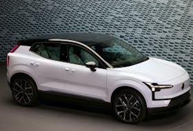 Volvo reveals their new Volvo EX30 fully-electric small SUV vehicle during an event in Milan, Italy June 7, 2023.