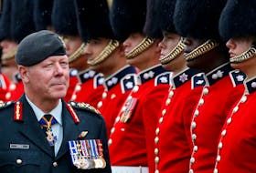 Gen. Jonathan Vance, then chief of defence staff, inspects the Ceremonial Guard during a change of command ceremony for the Canadian Army on Parliament Hill in Ottawa July 14, 2016. - Chris Wattie / Reuters