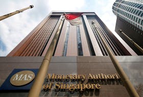 A view of the Monetary Authority of Singapore's headquarters in Singapore June 28, 2017. Picture taken June 28, 2017.