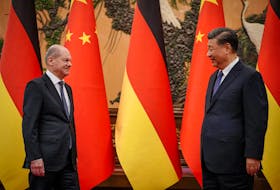 German Chancellor Olaf Scholz meets Chinese President Xi Jinping in Beijing, China November 4, 2022. Kay Nietfeld/Pool via