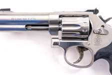 Police seized a Smith & Wesson 617 .22-calibre revolver like this one, and a Girsan 9mm semi-automatic handgun from their owner's home in Ellershouse after he made “homophobic comments” about a pride flag hanging in a Lower Sackville gym and mentioned how “the police were coming for his guns.”
