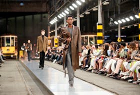 Models present creations from Tod's Fall-Winter 2024/2025 collection during Fashion Week in Milan, Italy, February 23, 2024.