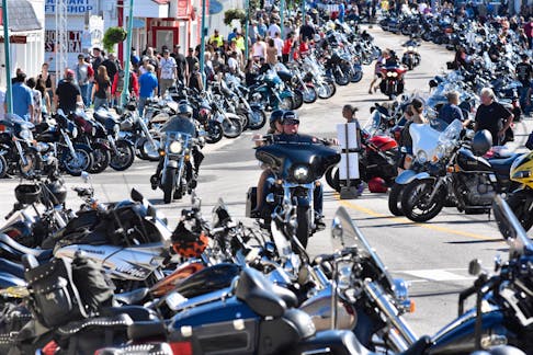 It was motorcycle parking only in downtown Digby during the 2022 Wharf Rat Rally. TINA COMEAU