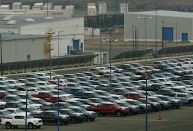 Newly assembled vehicles are parked at the Toyota Motor Manufacturing plant in Baja California, Tijuana, Mexico May 31, 2019.