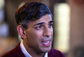 Britain's Prime Minister Rishi Sunak speaks to the press during a visit to Omnom, a restaurant and community centre in London, Britain, May 6, 2024. HENRY NICHOLLS/Pool via
