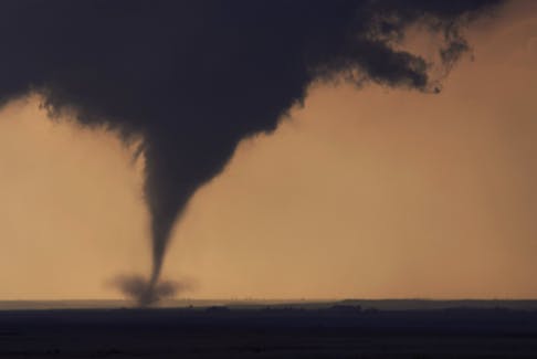 A file photo of tornado touching down near Arnett, O.K. -123RF