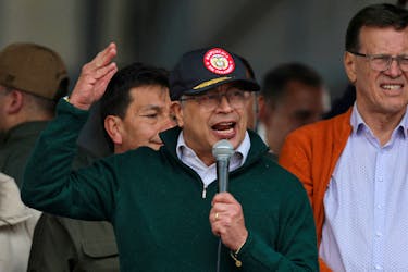 Colombia's President Gustavo Petro speaks in Bogota, Colombia May 1, 2024.