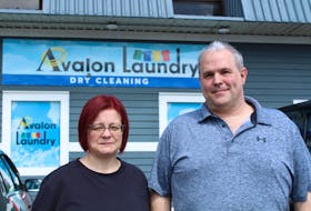 Rick Porter and his wife, Jane Porter, run Avalon Laundry in Mount Pearl and St. John's. The location in St. John's opened April 24, 2024. and is the largest laundromat in Newfoundland. - Cameron Kilfoy/The Telegram