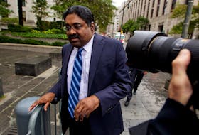 Galleon hedge fund founder Raj Rajaratnam departs Manhattan Federal Court in New York October 13, 2011..