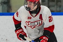Maddox Dagenais of the Quinte Red Devils under-16 ‘AAA’ program was ranked first overall by the Quebec Maritimes Junior Hockey League Central Scouting on Tuesday. He’s the son of former NHLer Pierre Dagenais. The Cape Breton Eagles currently hold the first overall pick in the 2024 QMJHL Entry Draft. CONTRIBUTED/ONTARIO MINOR HOCKEY ASSOCIATION INSTAGRAM
