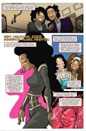 A page of the new Janet Jackson comic book, in this undated handout illustration.  TidalWave Comics/Handout via REUTERS.