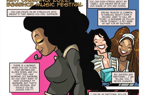 A page of the new Janet Jackson comic book, in this undated handout illustration.  TidalWave Comics/Handout via REUTERS.