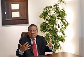 Ramon Fonseca, founding partner of law firm Mossack Fonseca, speaks during an interview with Reuters at his office in Panama City April 5, 2016.