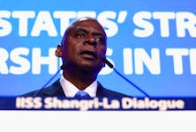 U.S. Defense Secretary Lloyd Austin speaks at the Shangri-la Dialogue in Singapore June 1, 2024.