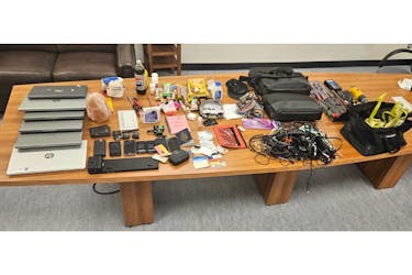 Harbour Grace RCMP recovered stolen items, including client information, following a Friday break-in and theft at the Children, Seniors and Social Development office in the Taylor Building. - Contributed