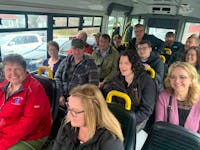 SABRI Transit’s new bus was full for its inaugural ride in St. Anthony on Tuesday, June 4, 2024. - Contributed