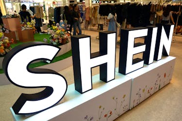 A view of a Shein pop-up store at a mall in Singapore April 4, 2024.