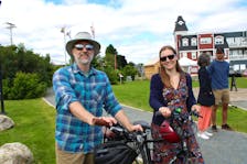 Wolfville residents Alan Howell and Emily Kathan are pleased to hear there will be further improvements to active transportation around town following a June 28 funding announcement.  
Jason Malloy