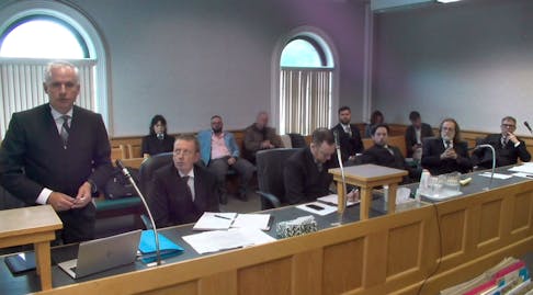 Representing the Roman Catholic Episcopal Corporation of St. John's, lawyer Geoffrey Spencer tells Newfoundland and Labrador Supreme Court June 28, 2024 the archdiocese is close to finalizing dozens of real estate transactions as it settles claims with survivors of clergy abuse.