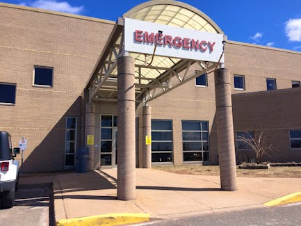 The Emergency entrance at Cumberland Regional Health Care Centre.