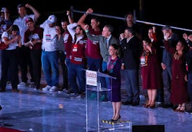 Presidential candidate of the ruling Morena party Claudia Sheinbaum, greets her supporters after winning the general elections, in Mexico City, Mexico June 3, 2024.