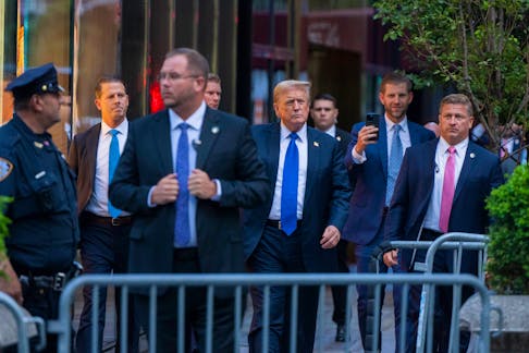 Former President Donald Trump outside Trump Tower after his conviction on 34 felony counts, in Manhattan, May 30, 2024. As hard as America’s founders worked to establish checks and balances, the system they constructed to hold wayward presidents accountable ultimately has proved to be unsteady.