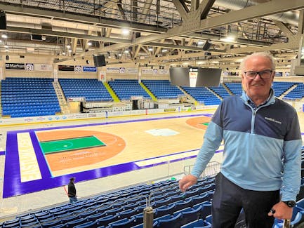 John Abbott, general manager of Eastlink Centre, said work is already underway on converting the basketball court once used by the now-defunct Island Storm into one suitable to host the women’s NCAA Division 1 college basketball tournament at the arena in November. Abbott said there are lots of potential big changes to the arena coming to turn it into a full-fledged entertainment centre. Dave Stewart • The Guardian