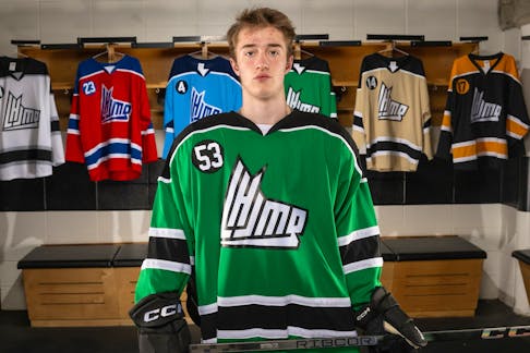 Coupe LHJMQ Cup
©Vincent Ethier 2024  Paradise native Nathan Crane is the top ranked prospect from this province in the 2024 QMJHL Entry Draft. He came in at No. 62 and will find out where he gets draft on June 7. Contributed photo