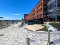 The province's fire marshal ordered to shut down the open-air boardwalk patios in Market Square near the Saint John waterfront on Thursday, June 6. - Contributed