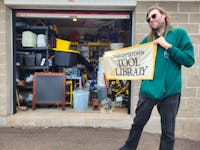 Daniel Cousins, operator of the Charlottetown Tool Library, says the service is running out of space, but also behind on rent. - Logan MacLean
