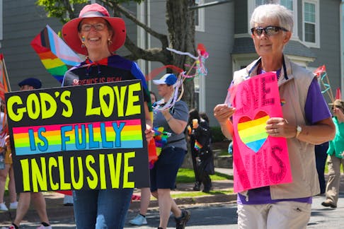 The theme of Truro's pride celebrations this year was coming together and ensuring that there was a space for everyone. This was showcased in the signs that were carried throughout Truro's pride parade on June 22. ANGELA CAPOBIANCO