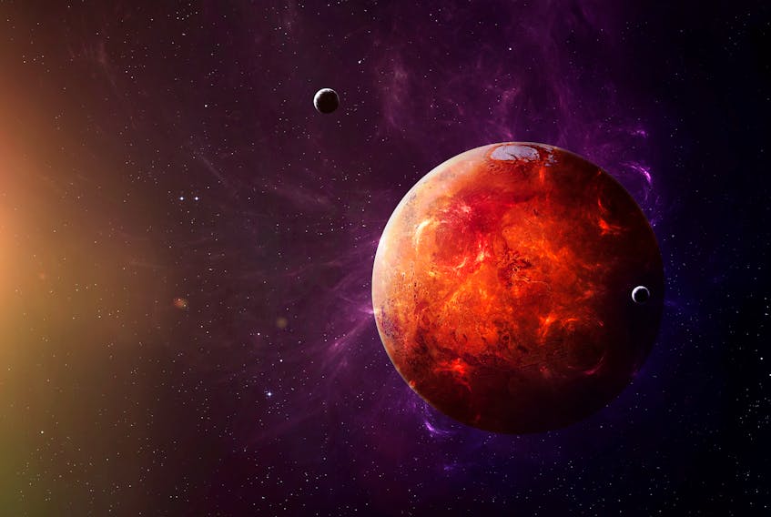 The red planet Mars has been fuelling speculation of possible life for many years. — 123RF illustration
