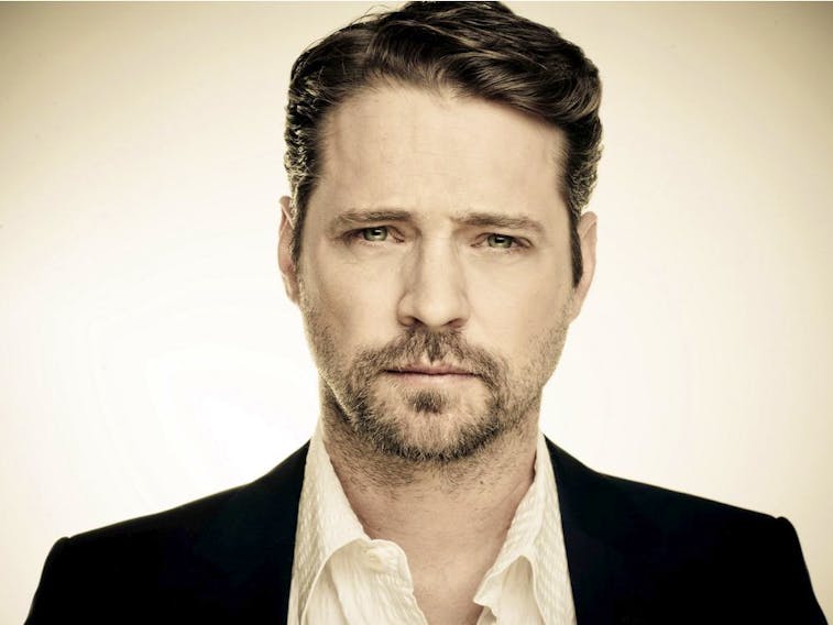 Jason Priestley is working on the Beverly Hills 90210 reboot BH90210 and acting as the ambassador for the 10th annual Moores Suit Drive.