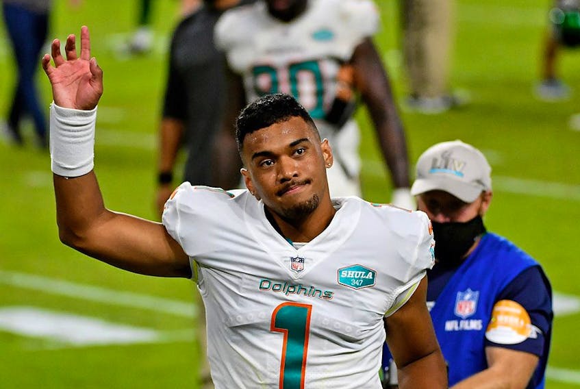 Miami Dolphins quarterback Tua Tagovailoa will reportedly start in Week 8.